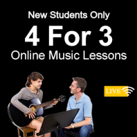4 For 3 New Student Offer - Online Lessons (All Instruments)